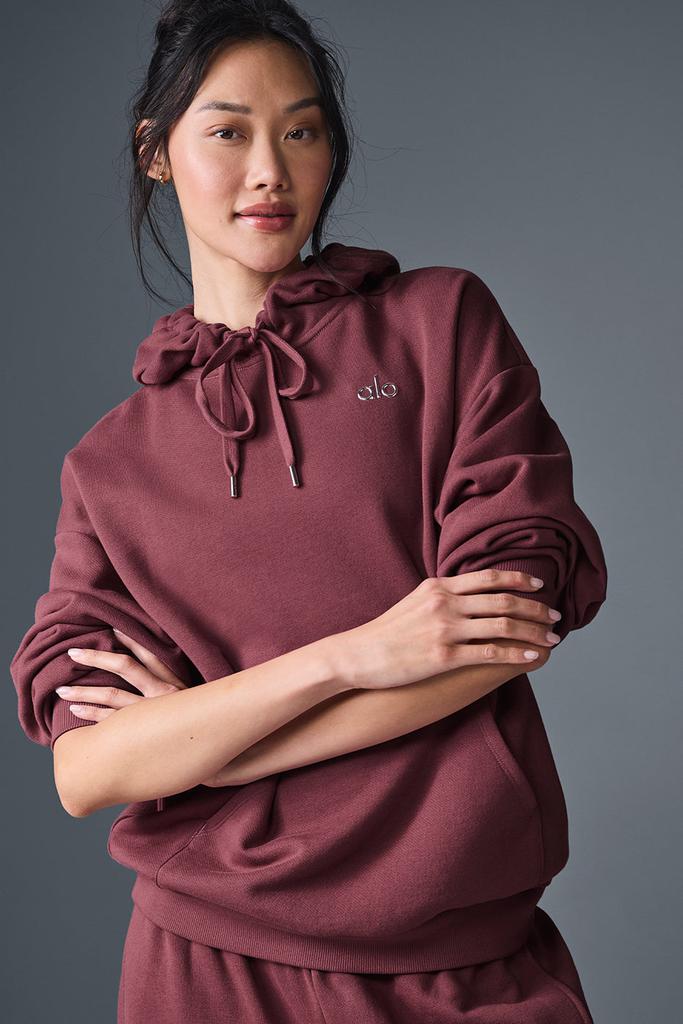 Alo Accolade Hoodie - Burgundy Truffle - Hoodies - Free Shipping