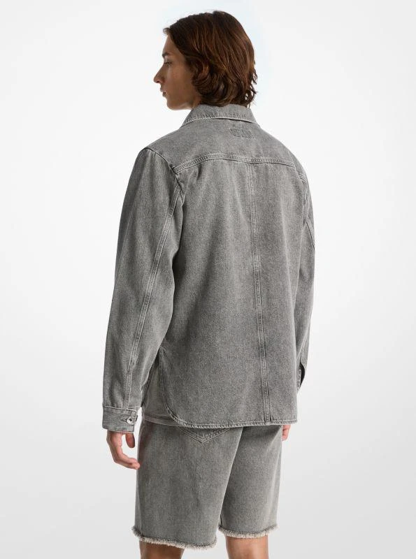 Michael Kors Washed Denim Shirt Jacket 2
