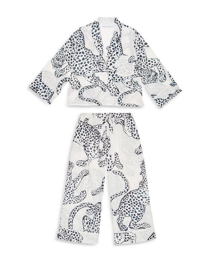 Desmond 
Dempsey Jag Print Wide Leg Pajama Set 5