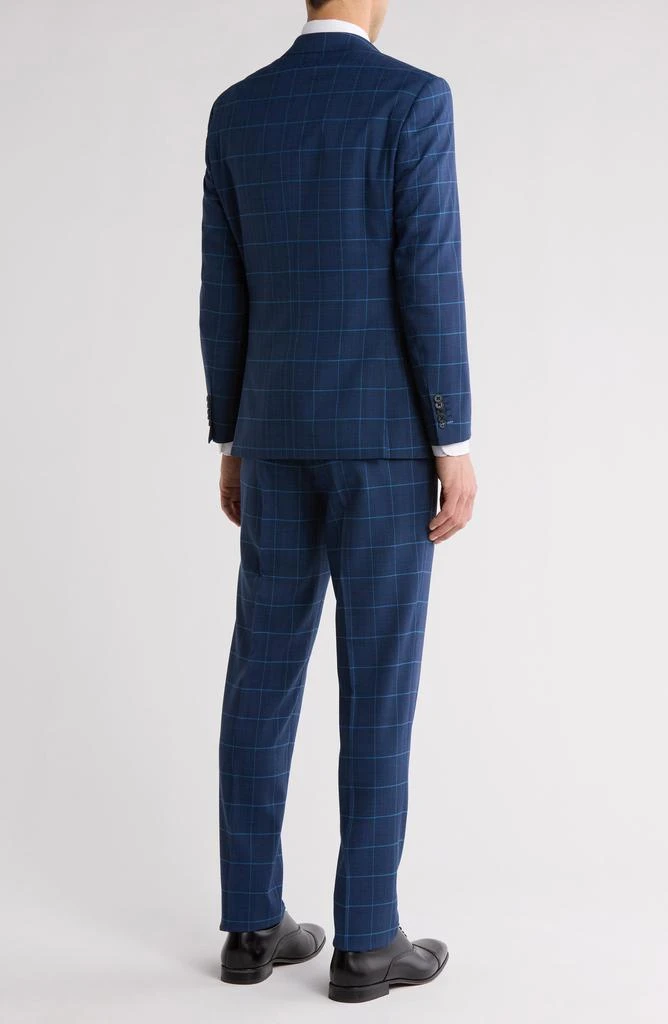 English Laundry Windowpane Blue Mélange Suit 2
