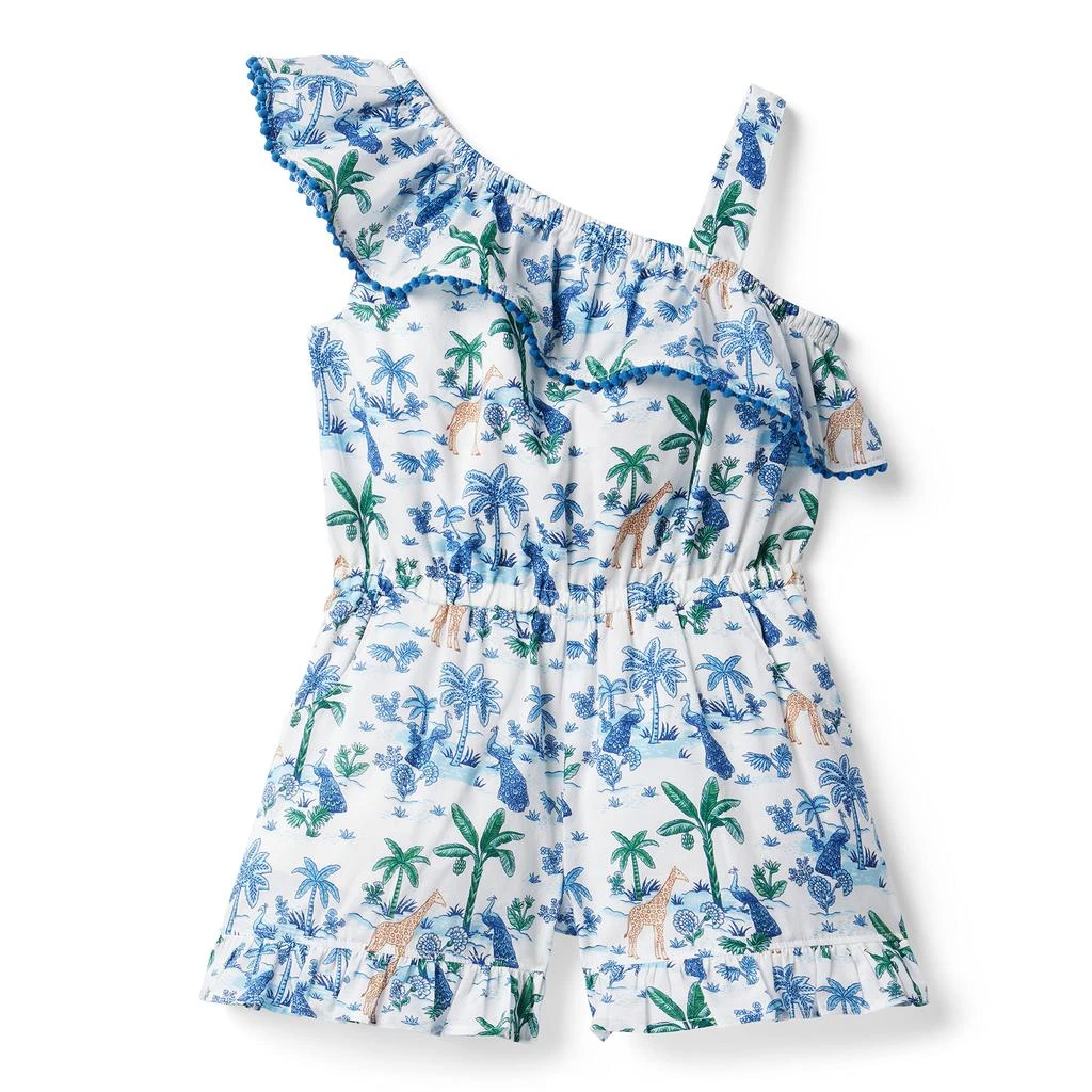 Janie and Jack Scenic Print Romper (Toddler/Little Kids/Big Kids) 1