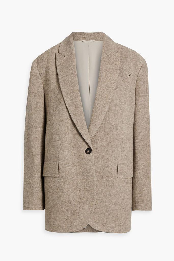 Brunello Cucinelli Double-breasted bead-embellished cotton