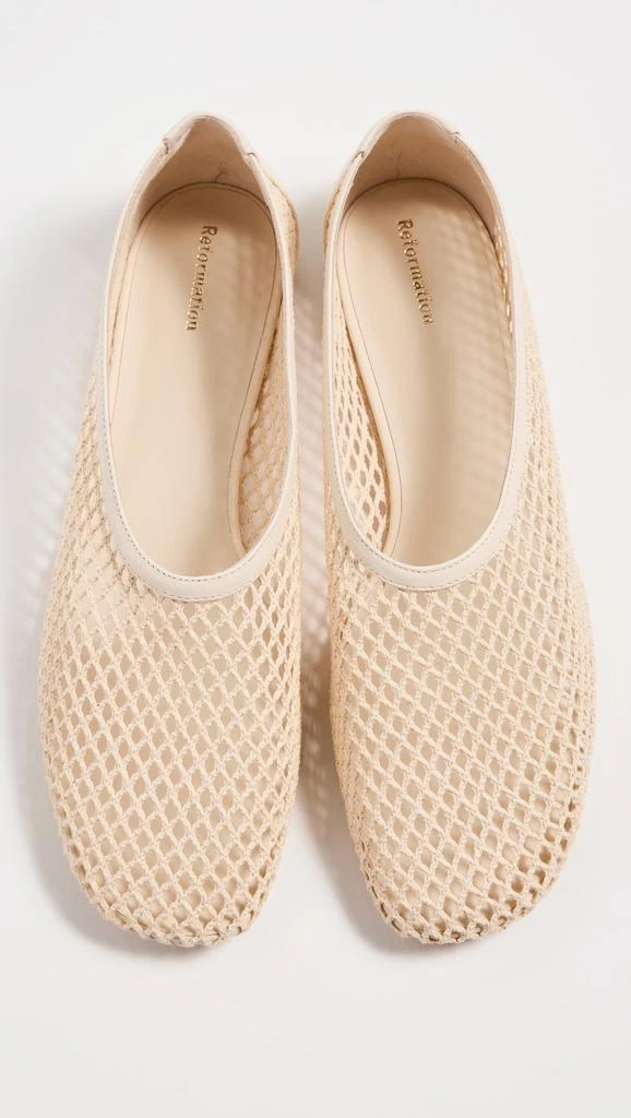 Reformation Brit Crochet Ballet Flats 4