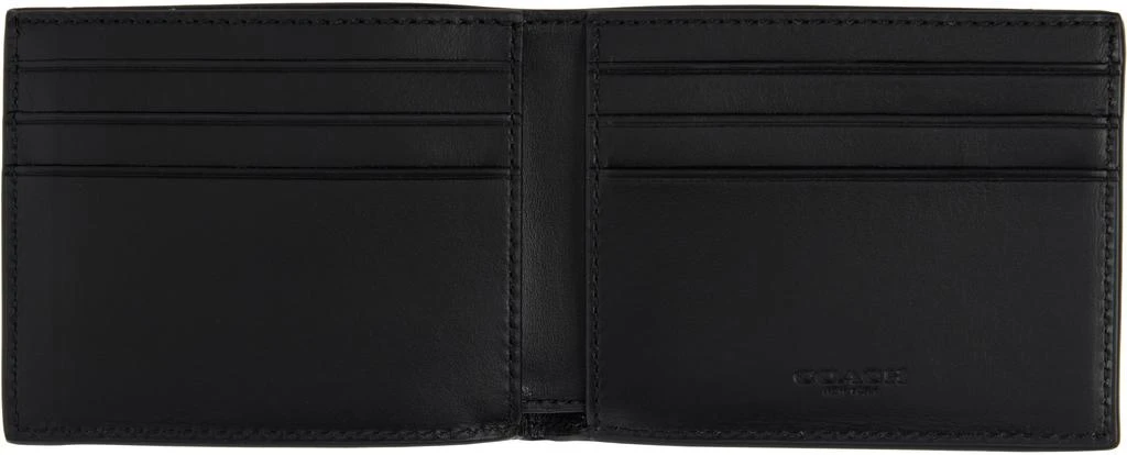 Coach Black & Gray Slim Bifold Signature Canvas Wallet 3
