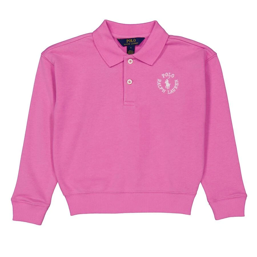 Ralph Lauren Girls  Logo French Terry Polo Sweatshirt