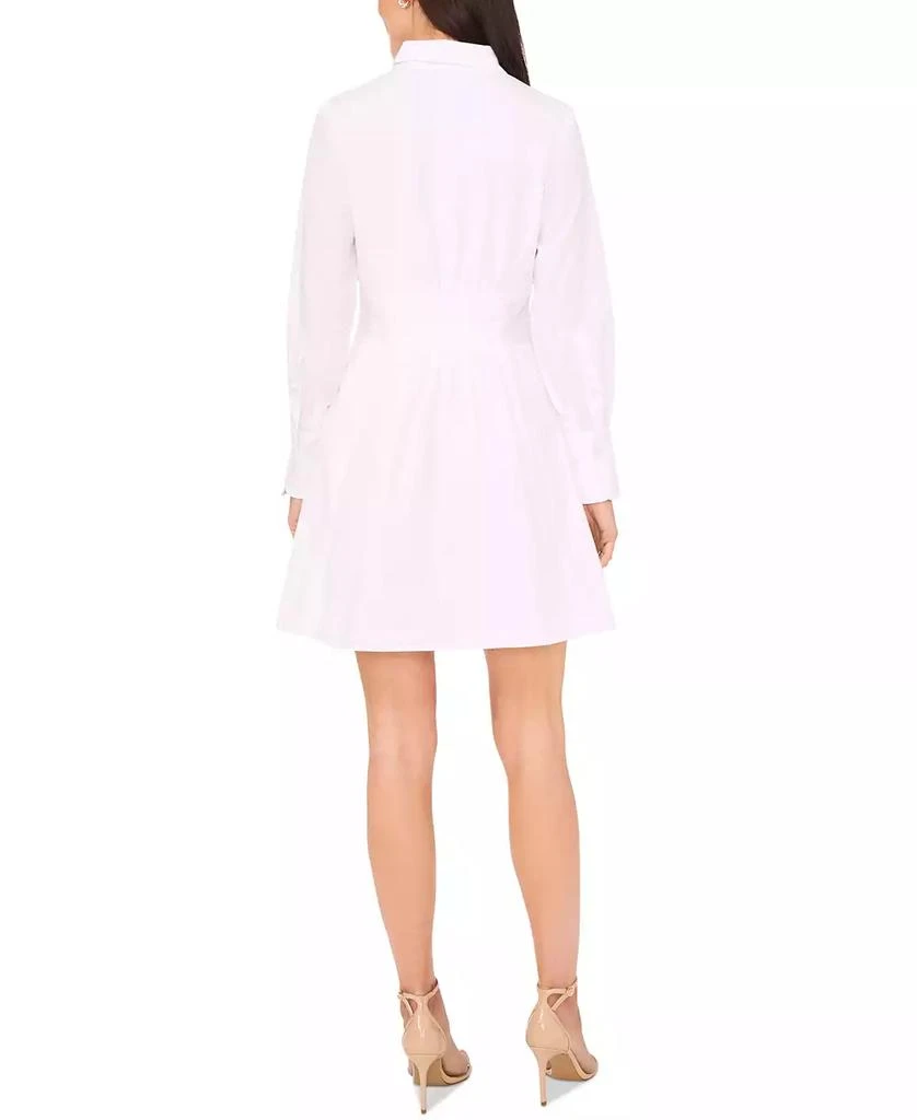 MSK Petite Collared Cotton Button-Front Shirt Dress 4