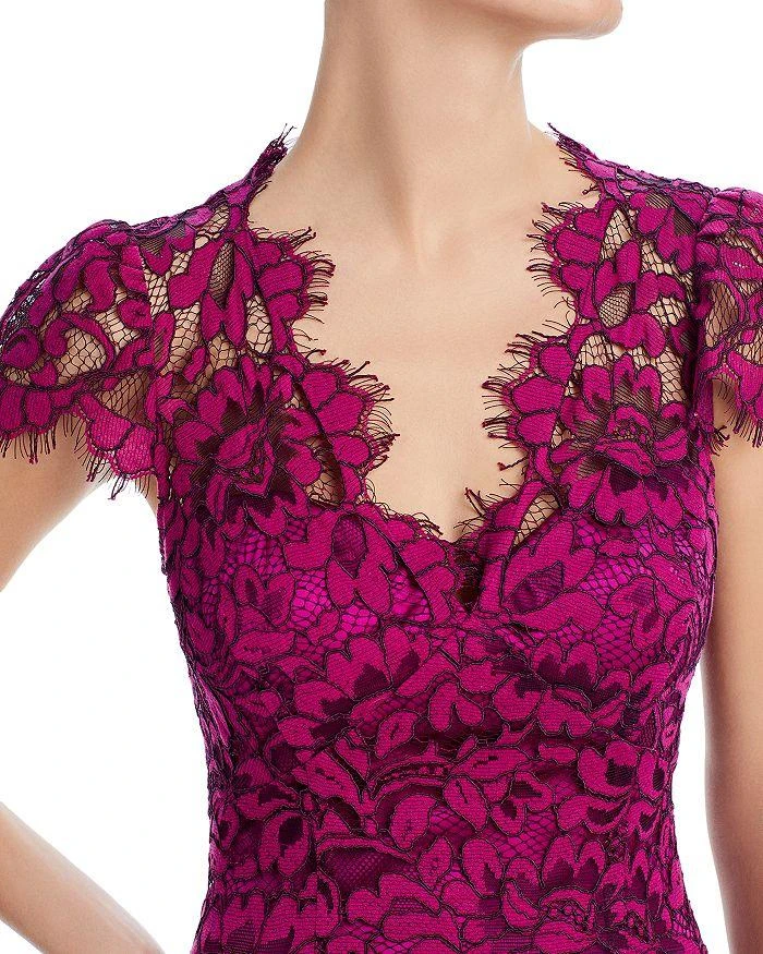 Eliza J Scalloped-Edge Lace Gown 2