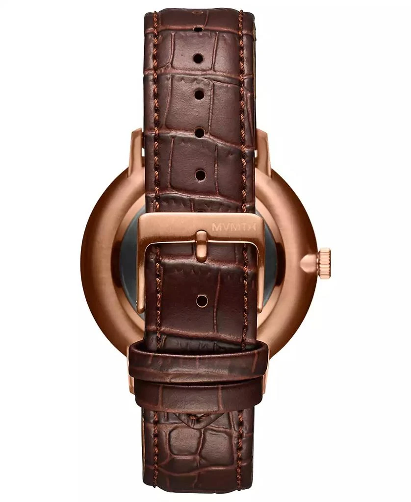 MVMT Men's Legacy Slim Automatic Brown Leather Watch 42mm 3