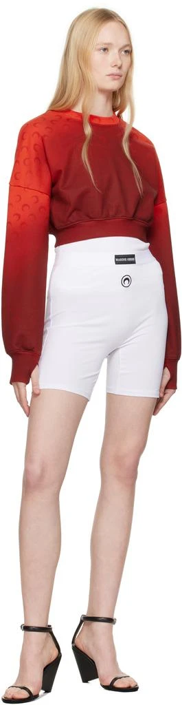 MARINE SERRE SSENSE Exclusive White Bike Sport Shorts 4