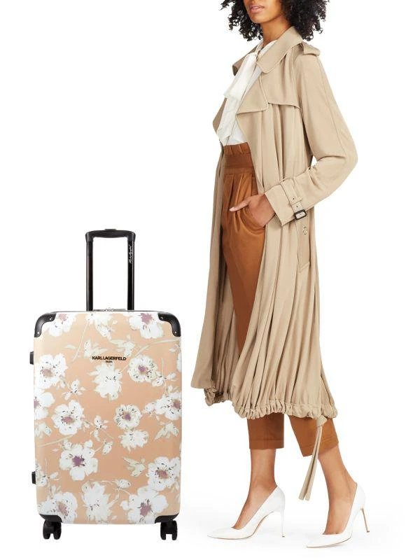 Karl Lagerfeld Paris Dune 24-Inch Floral Hardside Spinner Suitcase 2