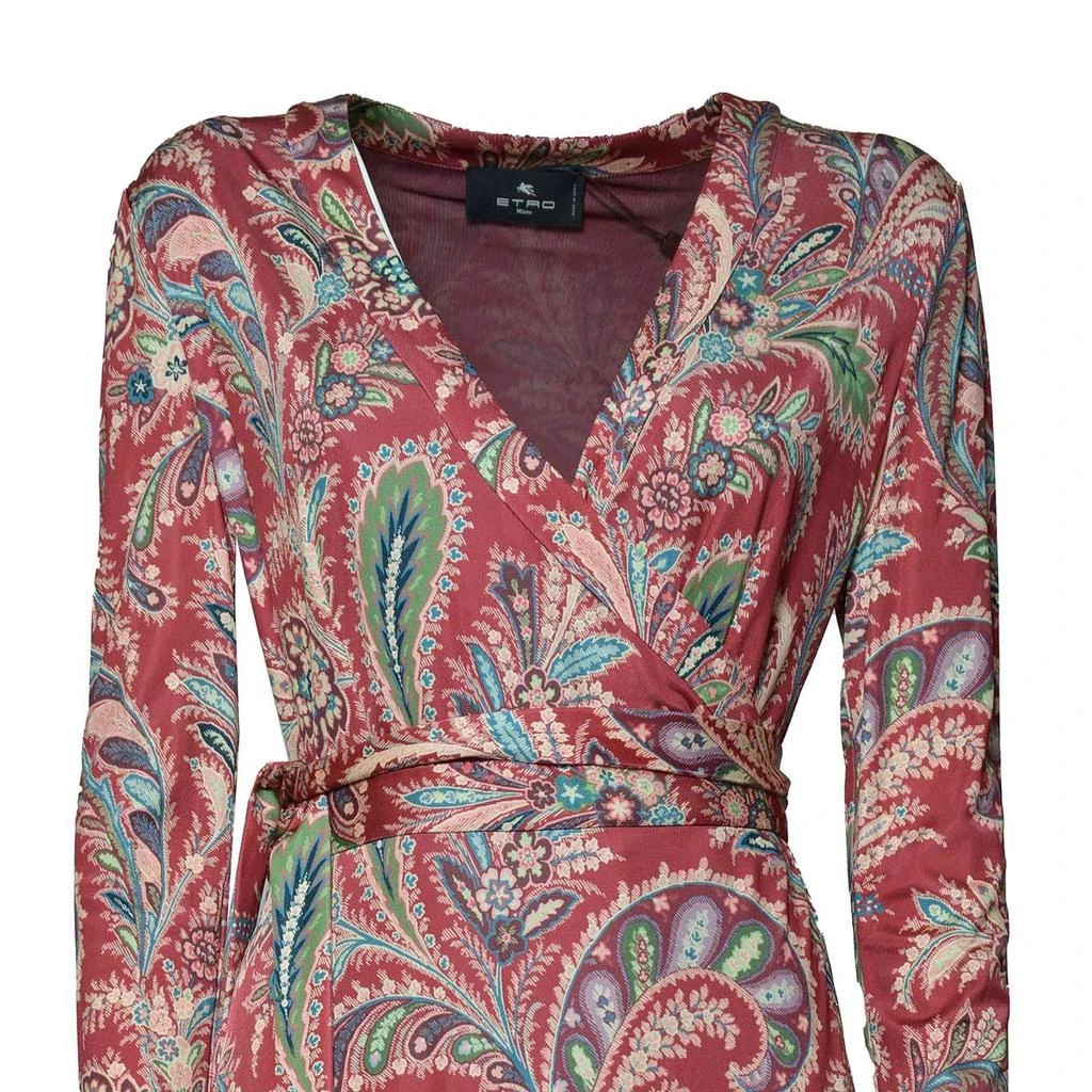 ETRO Etro V-Neck Paisley-Print Midi Dress 3