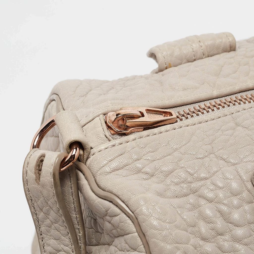 Alexander Wang Alexander Wang Light Grey Pebbled Leather Rocco Bag 5