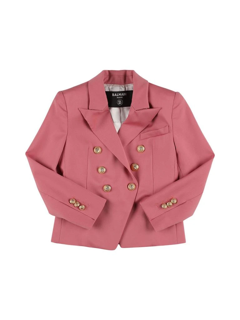 Balmain Double Breasted Wool Jacket 1