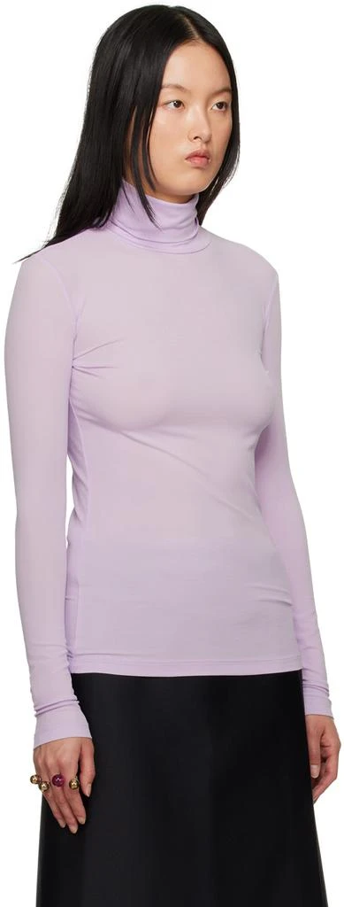 SHANG XIA SSENSE Exclusive Purple Turtleneck 4