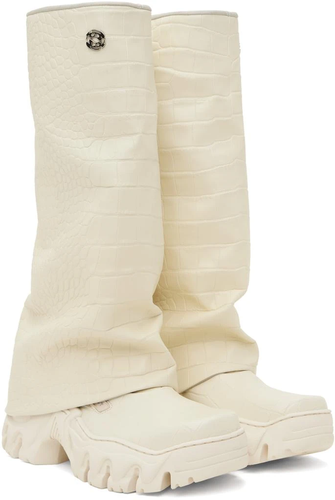 Rombaut Off-White Boccaccio II Rain Apple Leather Tall Boots 4