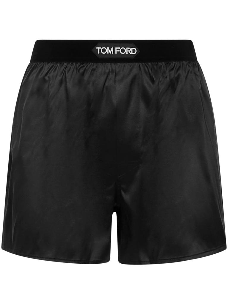 Tom Ford Men's Silk Jacquard Logo Boxers - Underwear