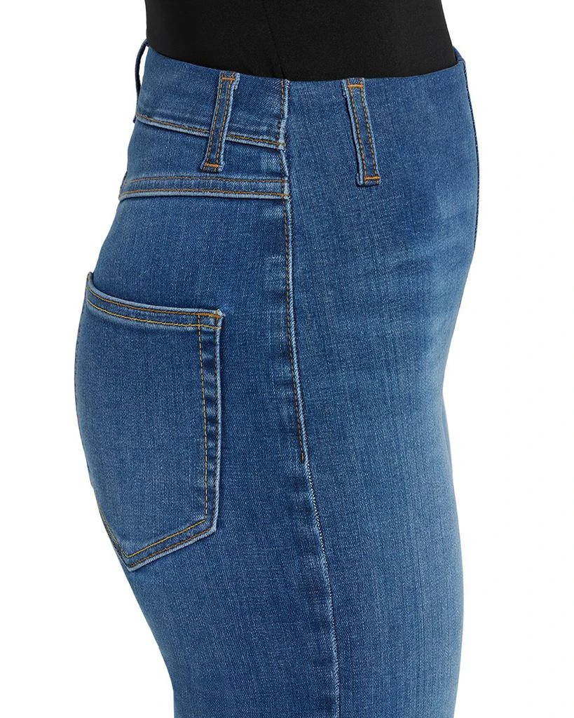 Lyssé Premium Denim Relaxed High Rise Straight Jeans in Authentic Midwash 3