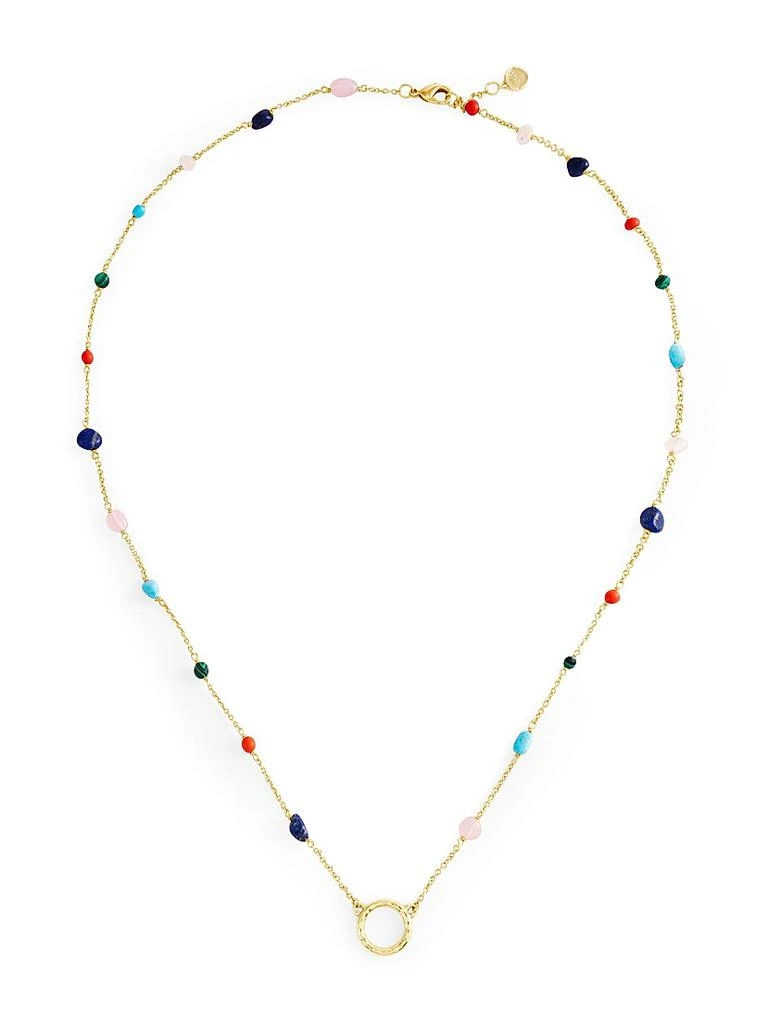 Anabel Aram Milos 18K-Gold-Plated 
Natural Stone Necklace