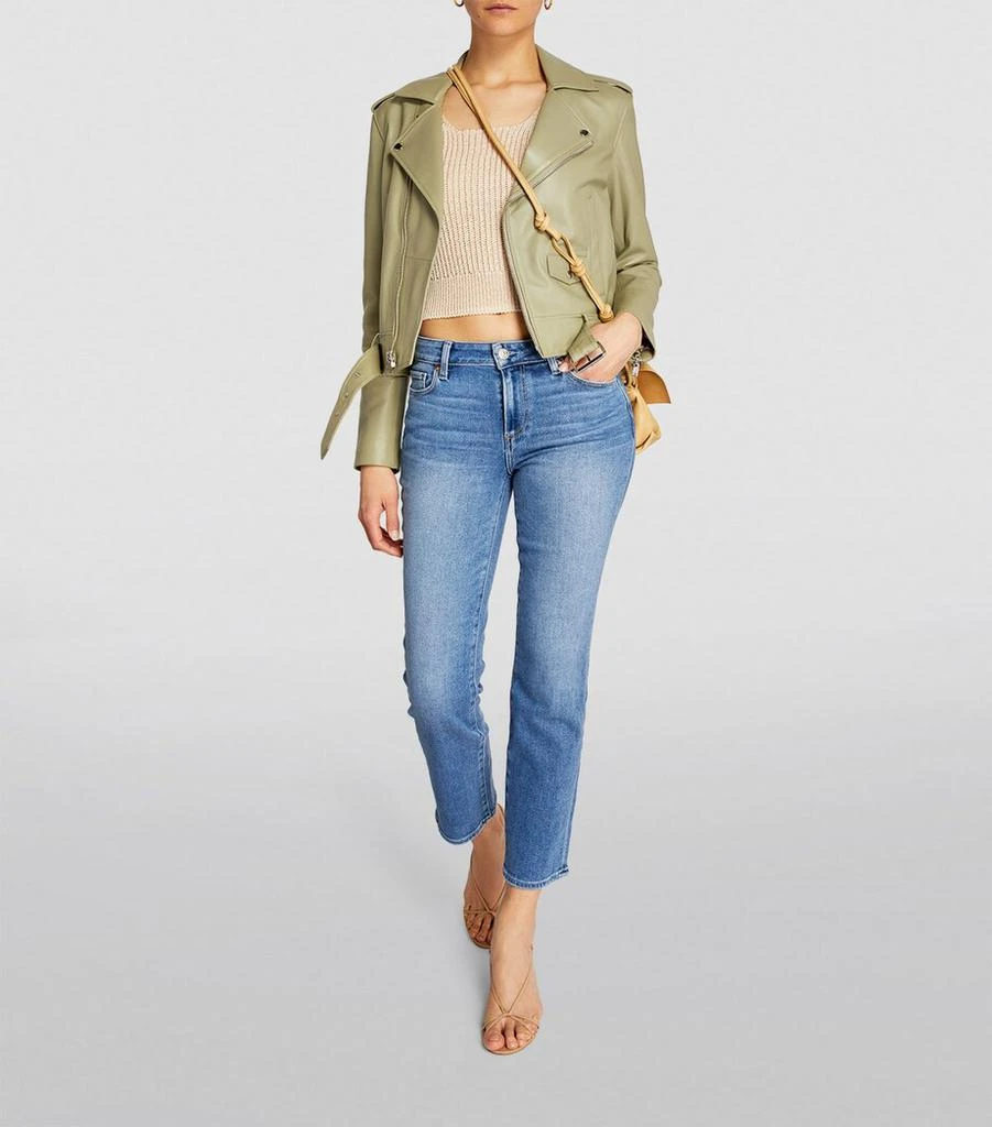 Paige Amber Slim Crop Distress Jn 2