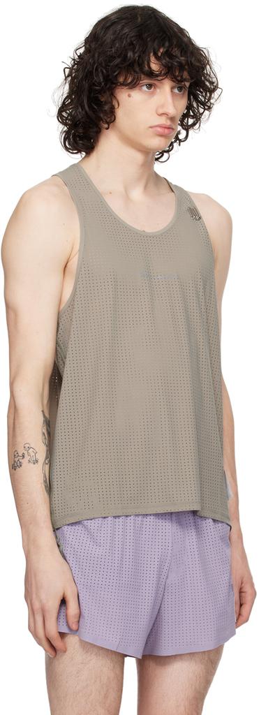 Satisfy Gray Scoop Neck Tank Top