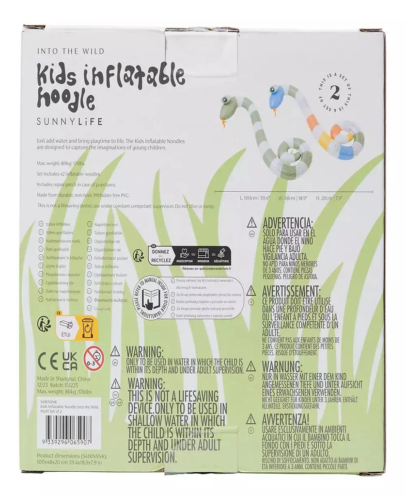 Sunnylife Kids Inflatable Noodle, Set of 2 6
