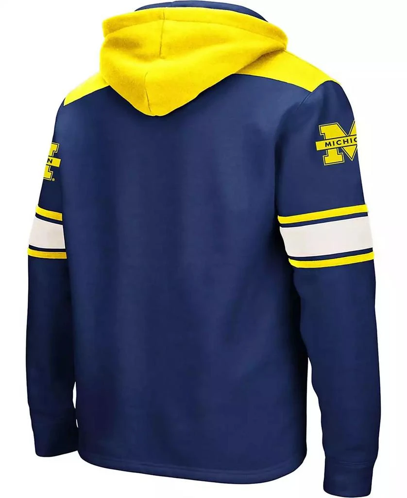 Colosseum Men's Navy Michigan Wolverines 2.0 Lace-Up Pullover Hoodie 2