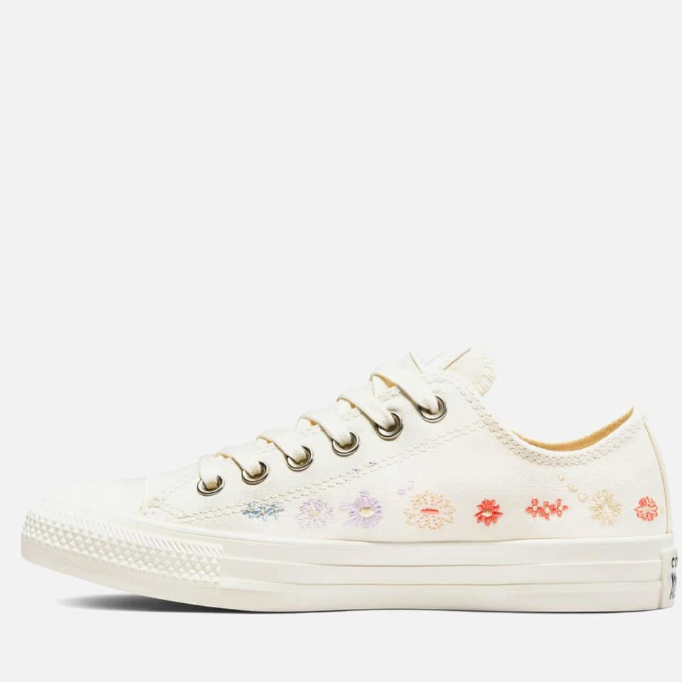 Converse CONVERSE WOMEN'S CHUCK TAYLOR ALL STAR THINGS TO GROW OX TRAINERS - EGRET/MULTI/BLACK 3