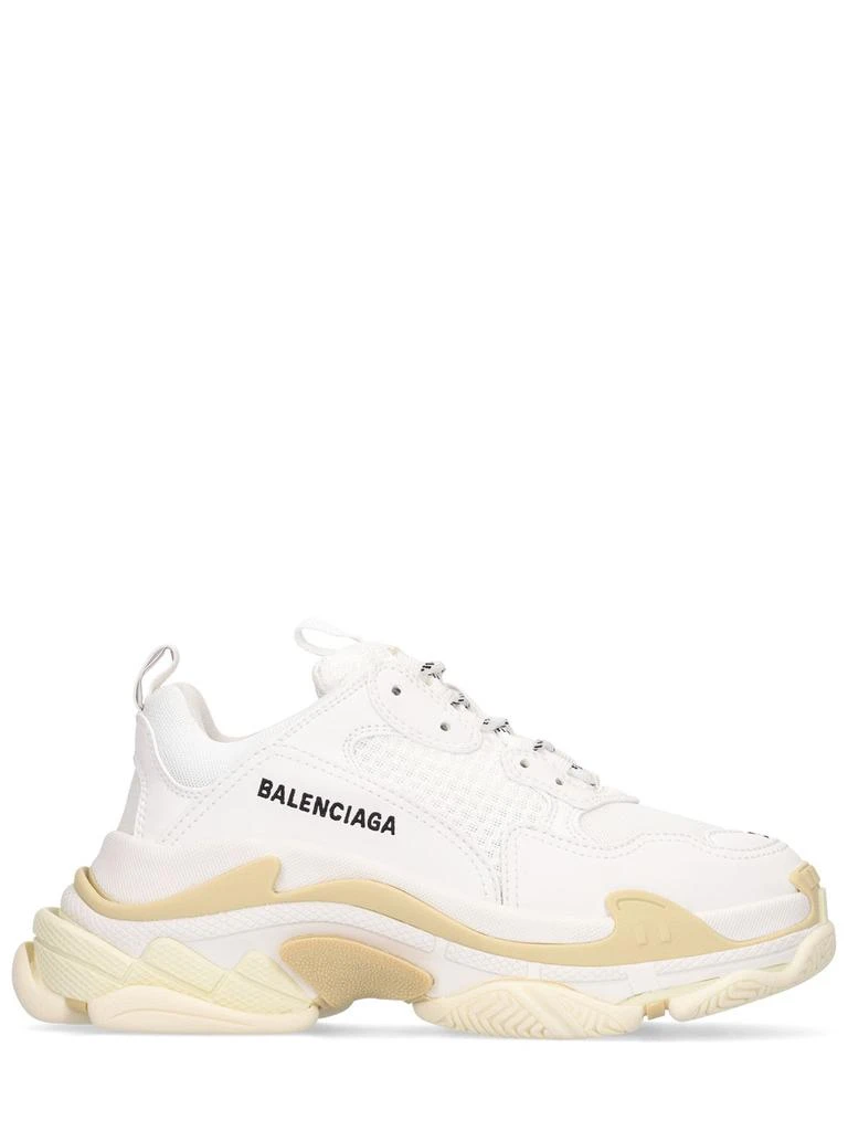 BALENCIAGA 60mm Triple S Faux Leather Sneakers