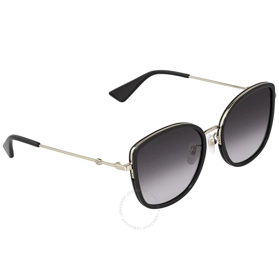 Gucci Grey Gradient Cat Eye Ladies Sunglasses GG0606SK 001 56 3