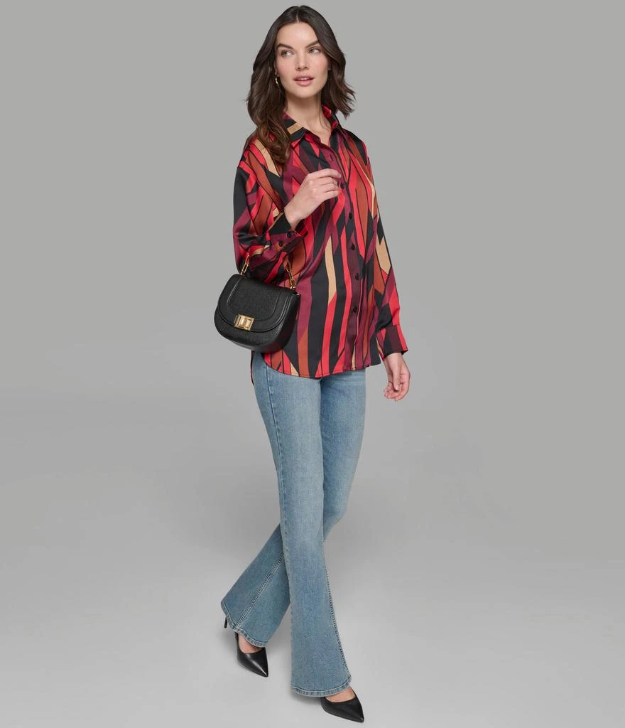 Karl Lagerfeld Paris SATIN PRINTED BLOUSE 5