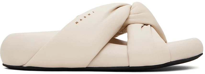 Marni Off-White Tie Sandals 1