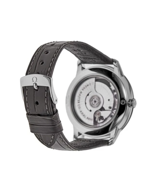 Omega Omega De Ville Prestige Co-Axial Master Chronometer 40mm Automatic Grey Dial Leather Strap Men's Watch 434.13.40.20.06.001 4