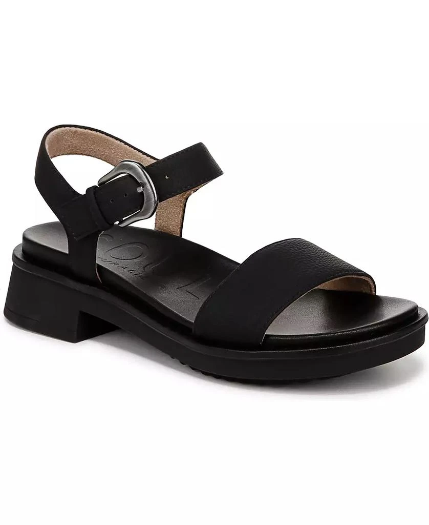 Soul Naturalizer Women's Emma Block Heel Footbed Flat Sandals 1