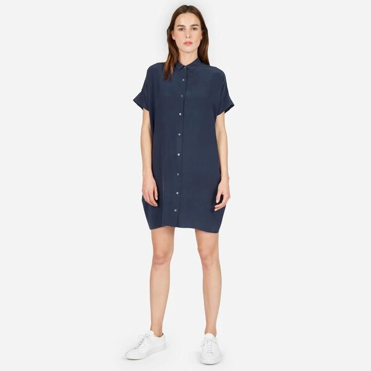 Everlane The Silk Square Shirt Dress 2