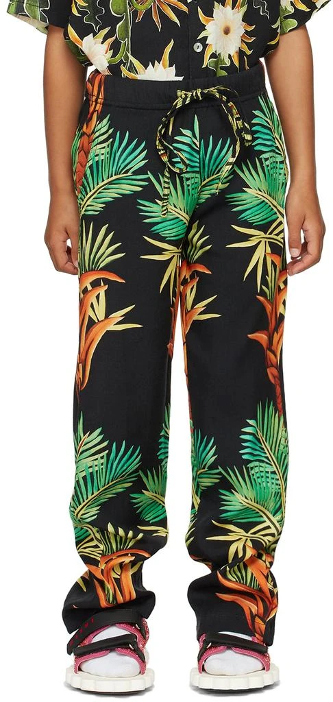 Endless Joy SSENSE Exclusive Kids Black Date Palm Lounge Pants