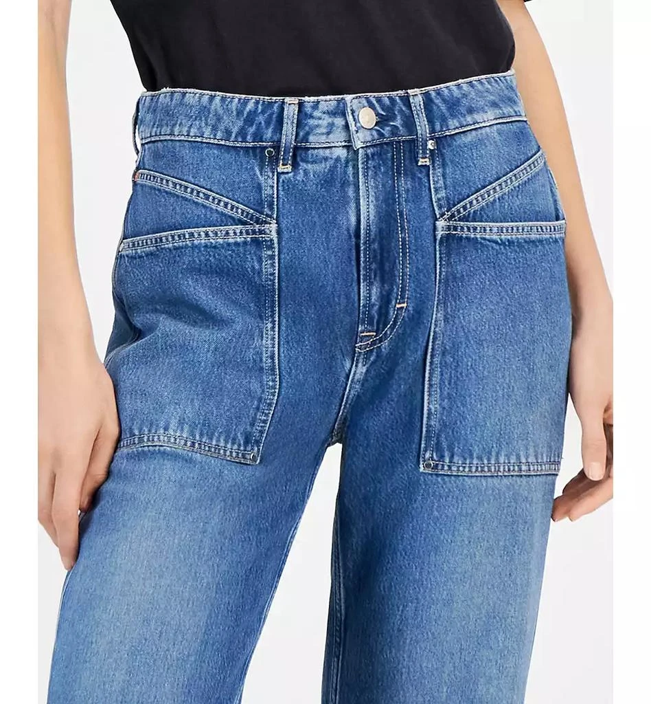 Hugo Boss Women's Soft Stretch Denim Wide-Leg Pants 6