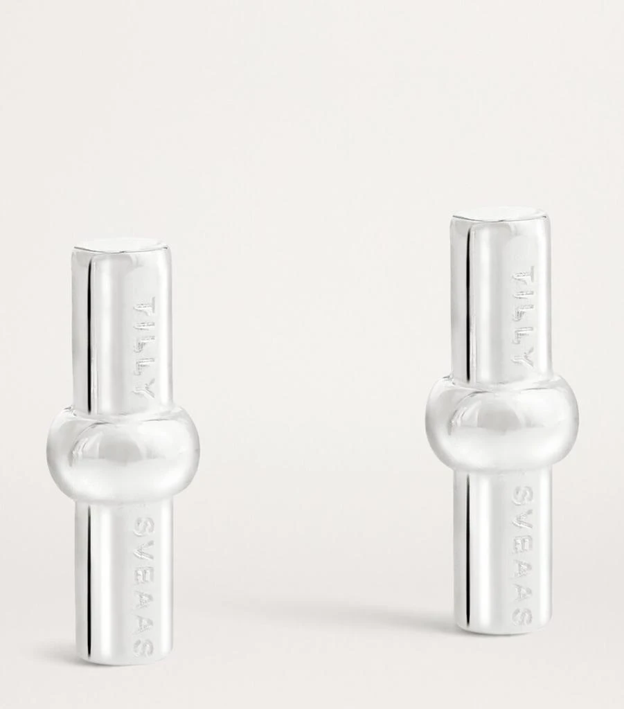 TILLY SVEAAS Sterling Silver T-Bar Stud Earrings 3