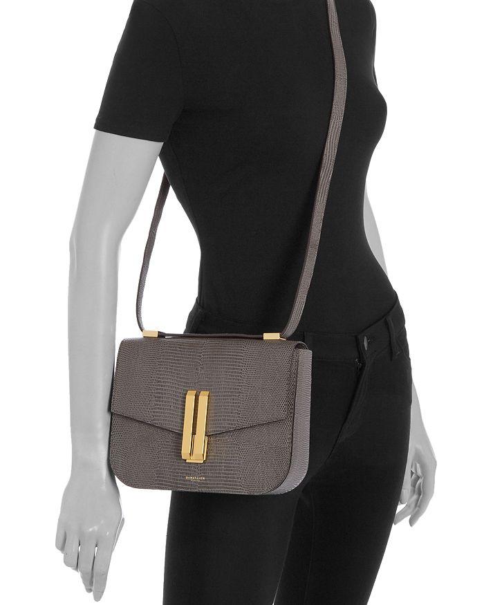 Demellier Vancouver Embossed Leather Crossbody Bag