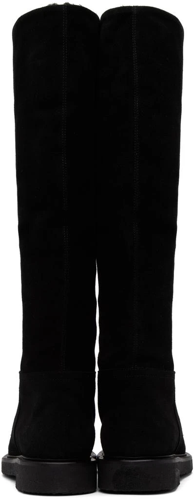 LEGRES Black Suede Riding Boots 2