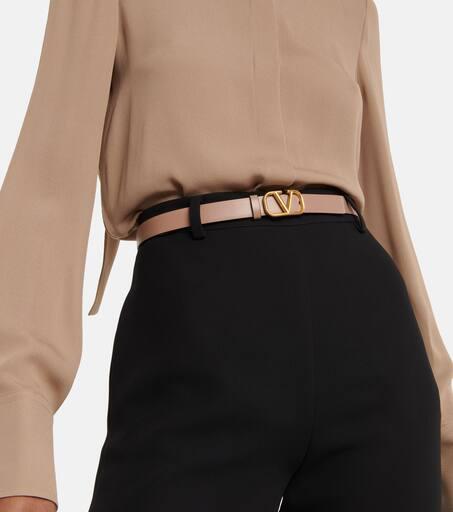 Valentino VLogo Signature 20 reversible leather belt