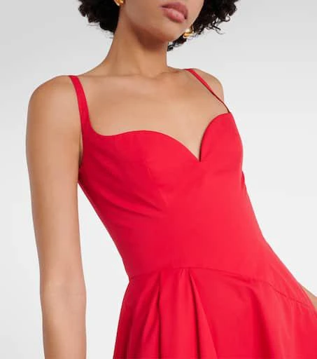 asymmetric poplin midi dress MYKONOS POPLIN MIDI DRESS – AKIRA main image 1