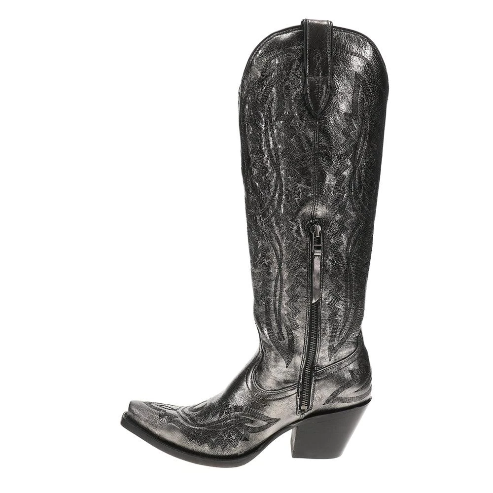 Ariat Casanova Tall Embroidered Snip Toe Zippered Cowboy Boots 3