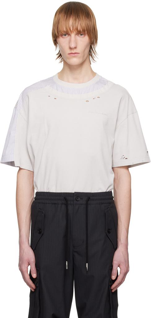 【関税込み】Feng Chen Wang ブラック Yu Zu Xie Patch Tシャツ Black Yu Zu Xie Patch T-shirt by Feng Chen Wang on Sale