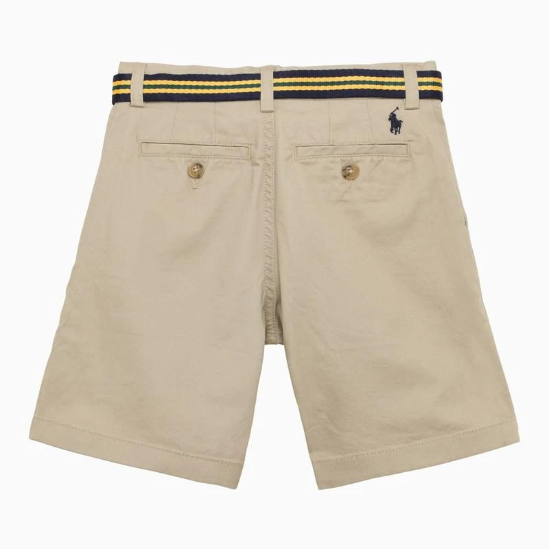 Polo Ralph Lauren Beige cotton bermuda shorts with belt 2