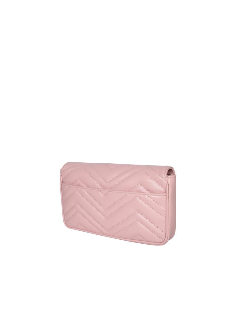 Gucci Marmont Gg Tonal Pink Mini Bag