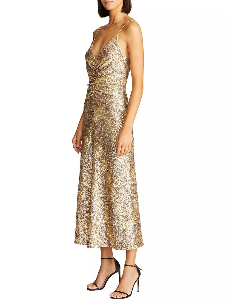 Halston Alesandra Sequined Fit &amp; Flare Dress 4