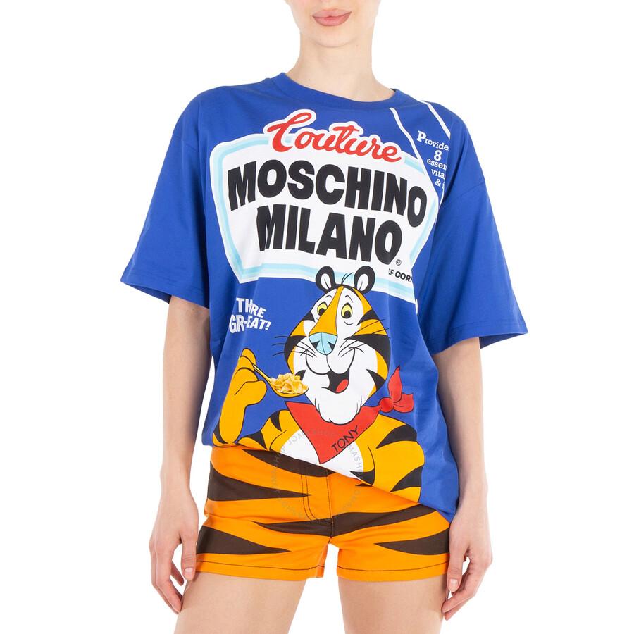 Moschino Moschino Gilt Without Guilt Embroidered Crewneck T