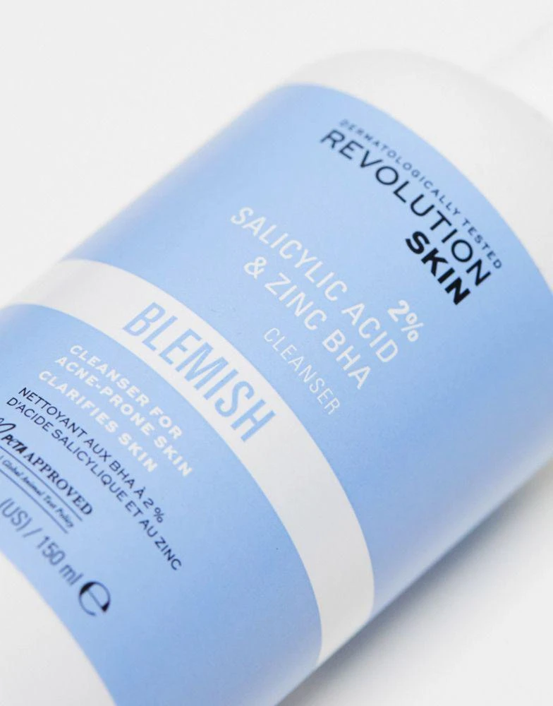 Revolution Skincare Revolution Skincare 2% Salicylic Acid & Zinc Bha Anti Blemish Cleanser 150ml 2