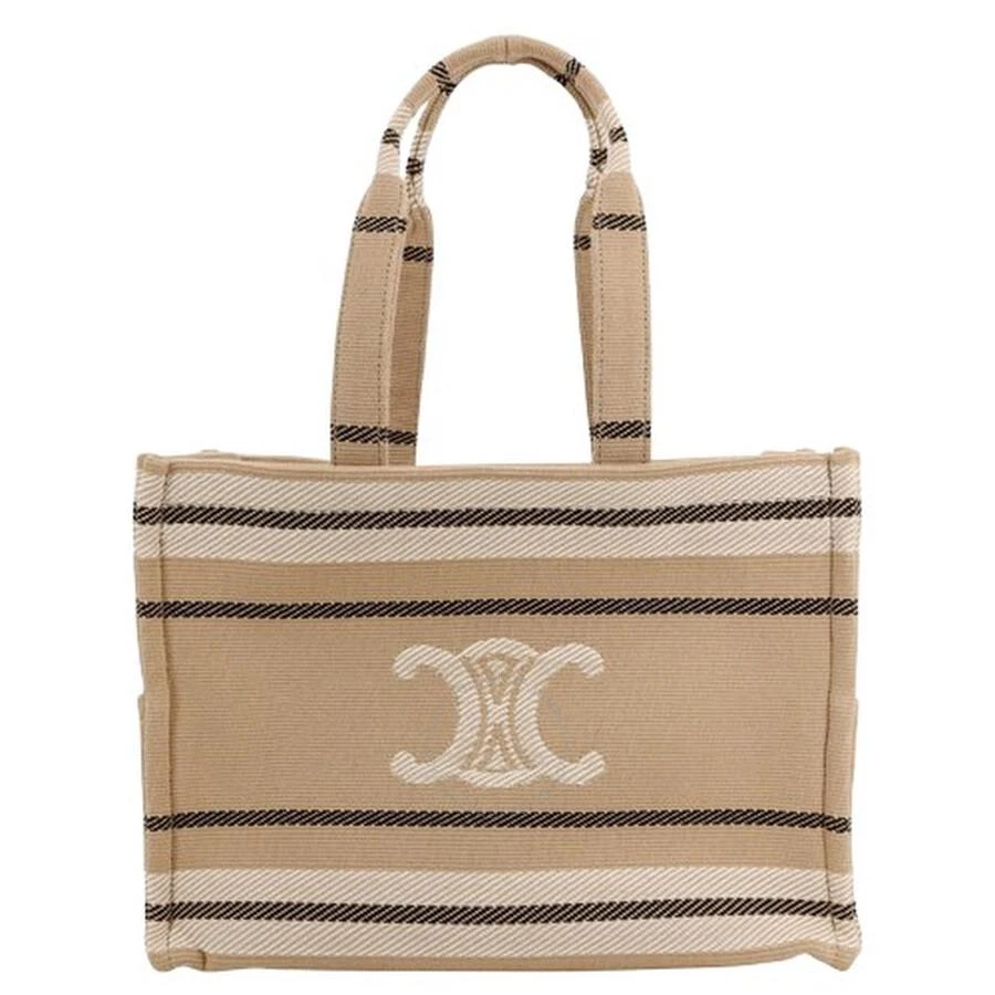 Celine Celine Large Cabas Striped Tote Bag 1