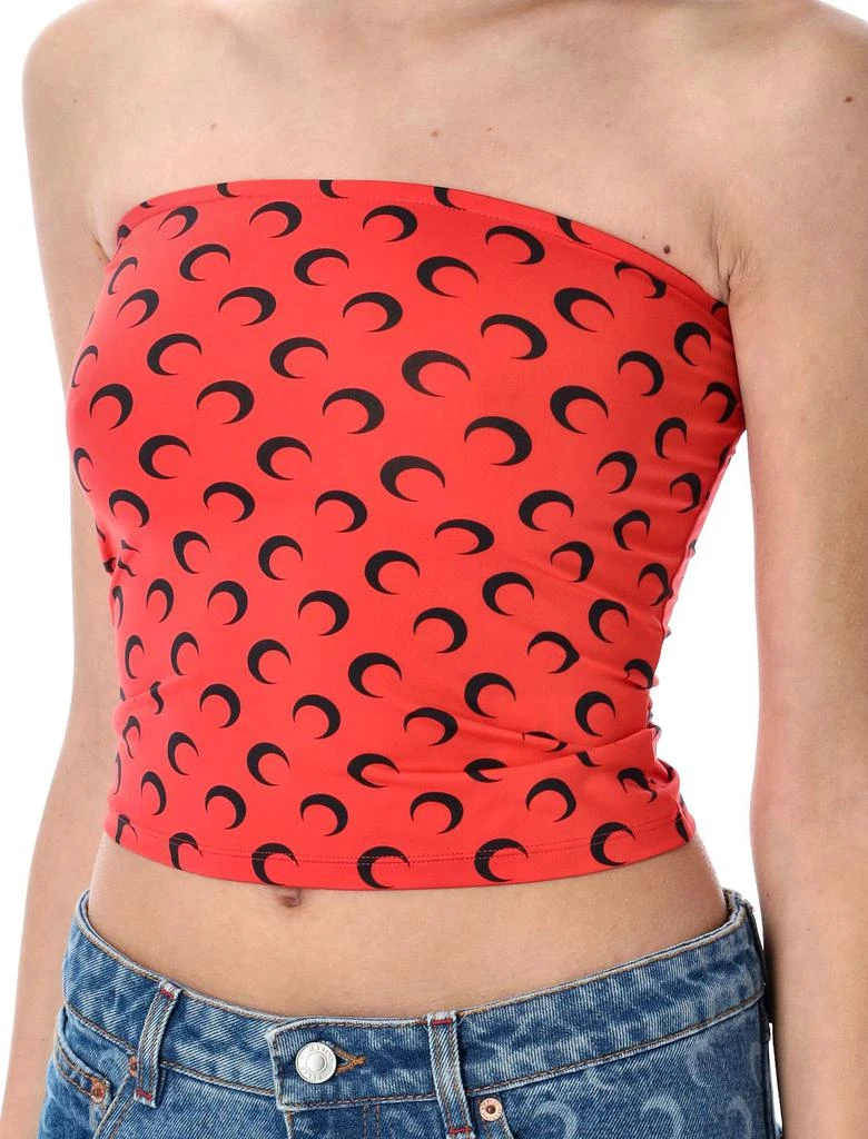 MARINE SERRE Marine Serre All-Over Moon Printed Bustier Top 3